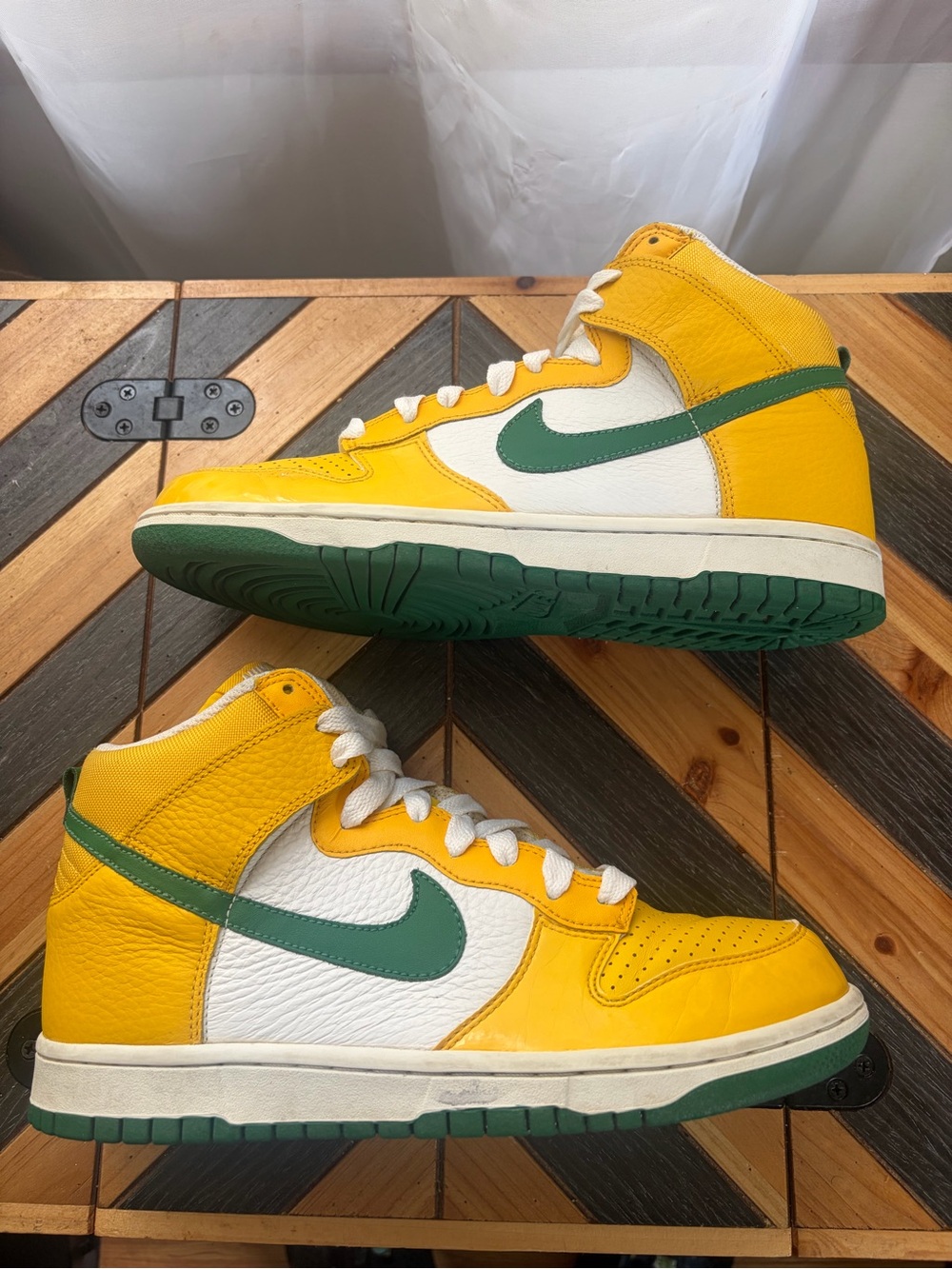 Nike Dunks high top Packers Sneakers